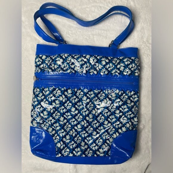𝅺VERA BRADLEY FRILLS Everything Nice Tote Blue Lagoon - Picture 1 of 9